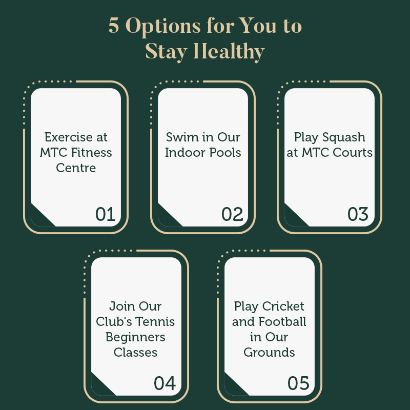 5 options for you to stay healthy